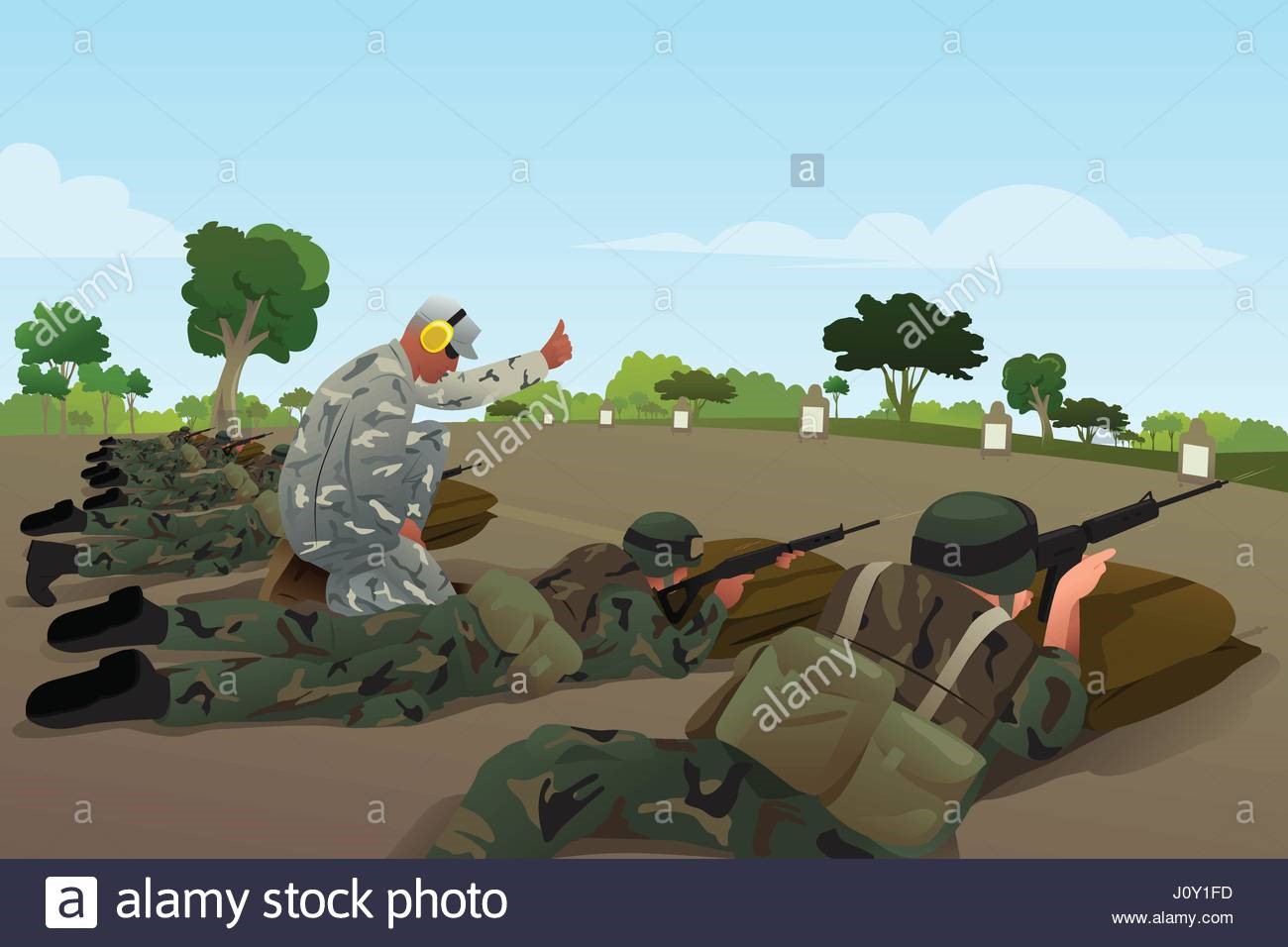 Military training illustration
